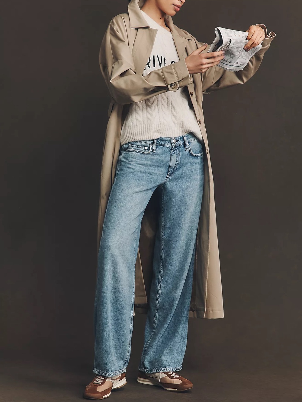 rag & bone Saige Low-Rise Straight-Leg Jeans 29